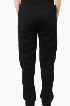 Fahrenheit Tie Waist Brooklyn Print Joggers - Black