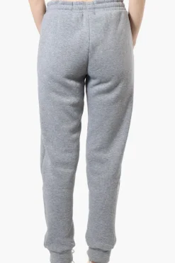 Fahrenheit Tie Waist Brooklyn Print Joggers - Grey