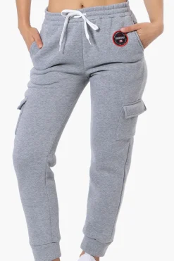 Fahrenheit Tie Waist Cargo Joggers - Grey