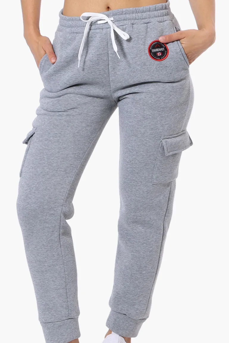 Fahrenheit Tie Waist Cargo Joggers - Grey