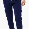 Fahrenheit Tie Waist Cargo Joggers - Navy