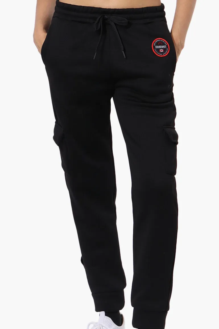 Fahrenheit Tie Waist Cargo Joggers - Black