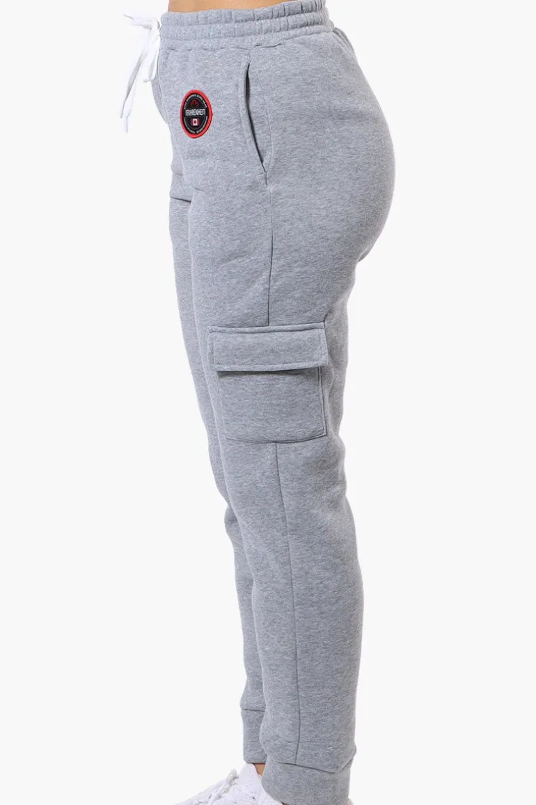 Fahrenheit Tie Waist Cargo Joggers - Grey