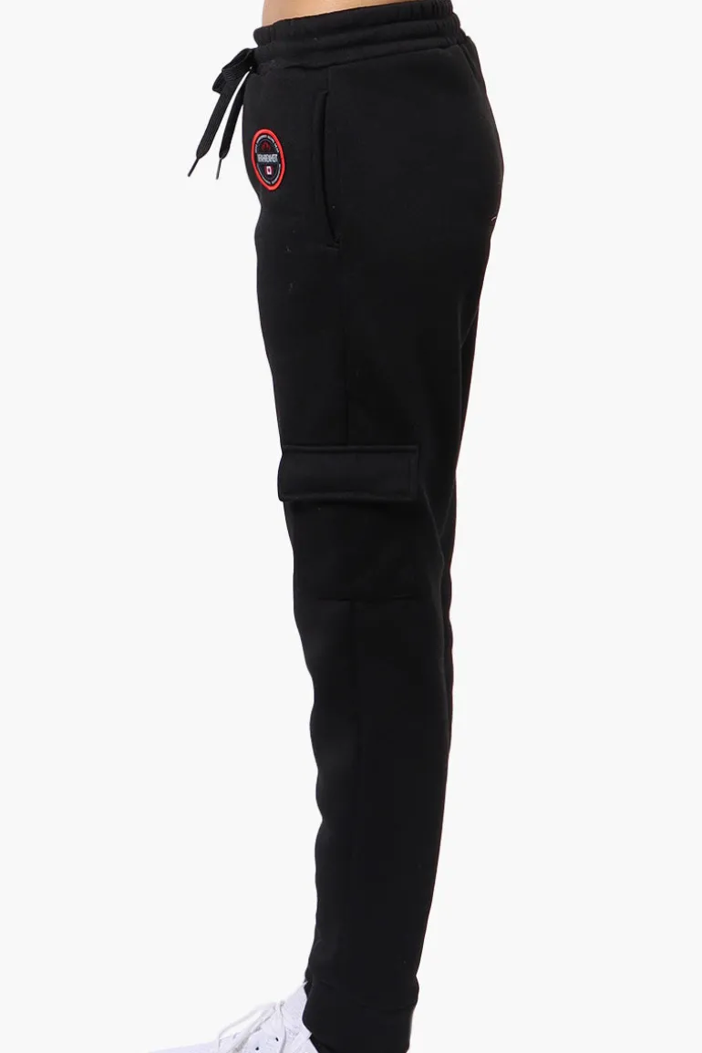 Fahrenheit Tie Waist Cargo Joggers - Black