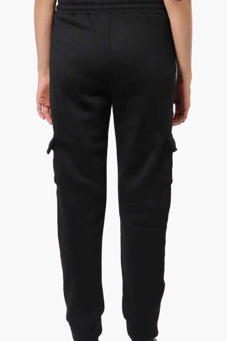 Fahrenheit Tie Waist Cargo Joggers - Black