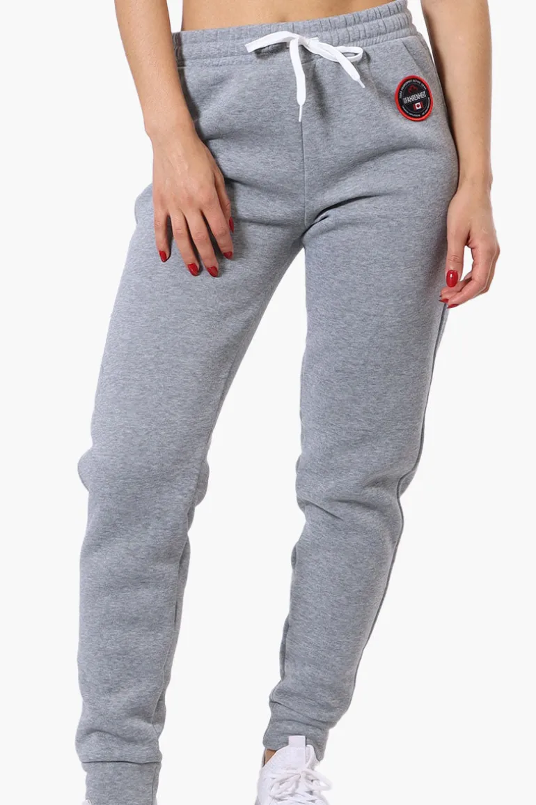 Fahrenheit Tie Waist Side Piping Joggers - Grey