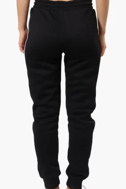 Fahrenheit Tie Waist Side Piping Joggers - Black