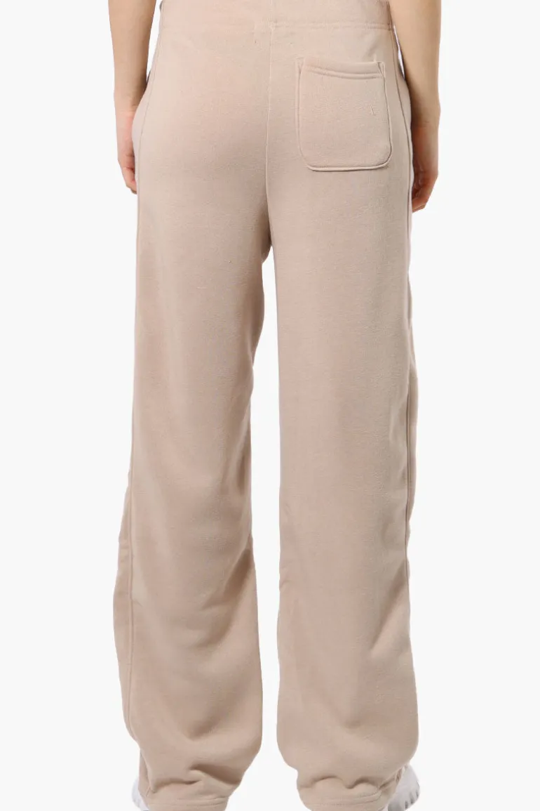 Fahrenheit Whistler Print Fleece Sweatpants - Beige