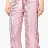 International INC Company Dotted Tie Waist Cropped Pants - Pink