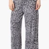International INC Company Patterned Palazzo Pants - Black