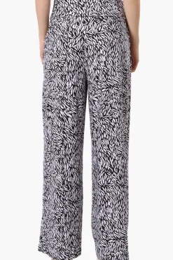 International INC Company Patterned Palazzo Pants - Black