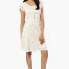 Limite Floral Lace Necklace Cocktail Dress - White