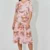 Limite Floral Smocked Tiered Maxi Dress - Pink