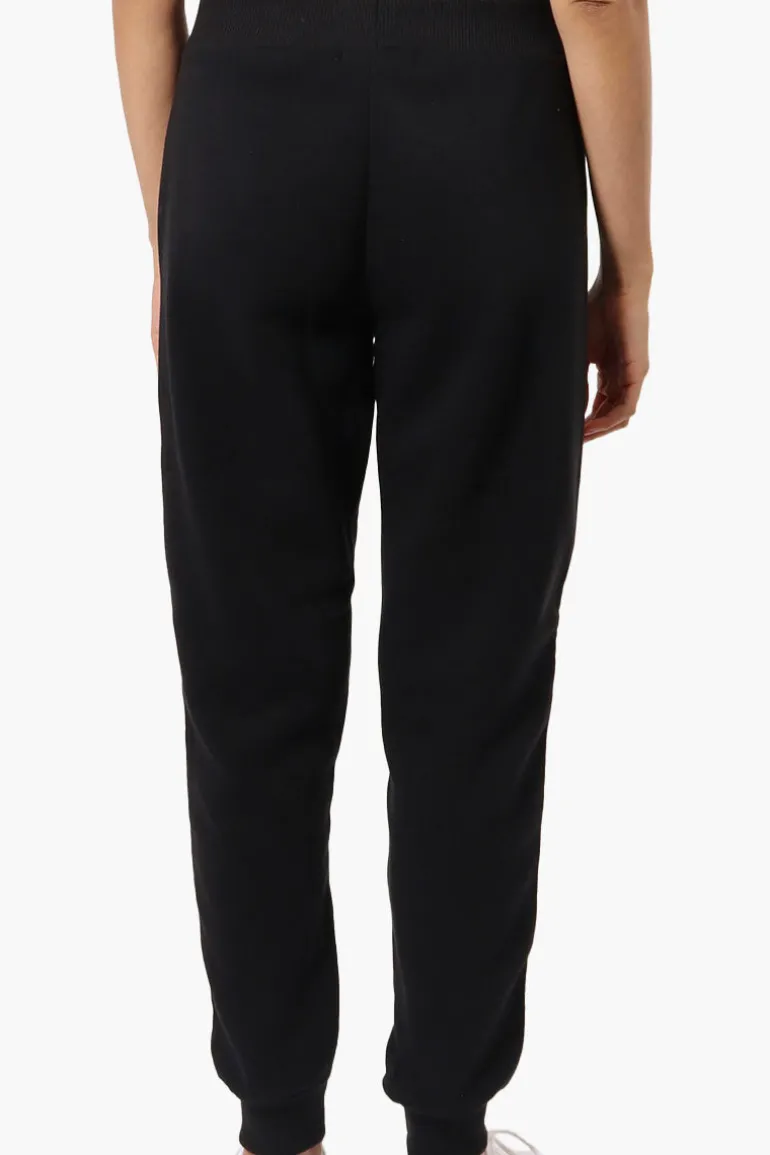 New Look Colour Block Fleece Joggers - Black