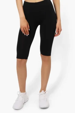 New Look High Waisted Biker Shorts - Black