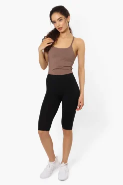 New Look High Waisted Biker Shorts - Black