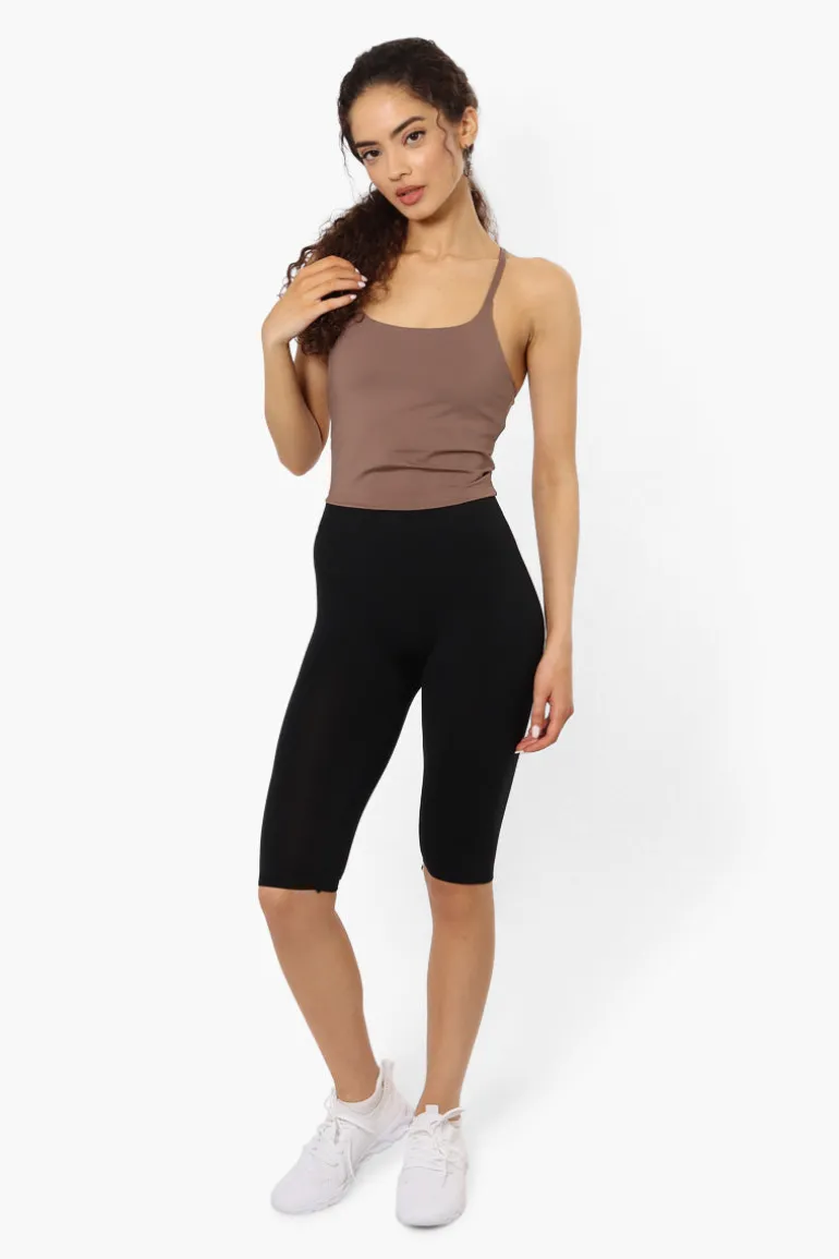 New Look High Waisted Biker Shorts - Black