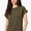 Runaway Bay Sport Basic Cuffed Sleeve Tee - Olive