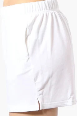 Runaway Bay Sport Basic French Terry Shorts - White