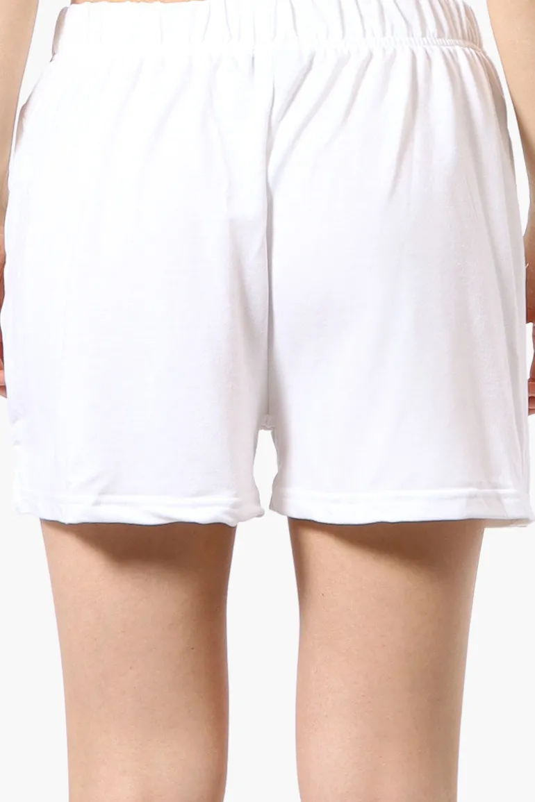Runaway Bay Sport Basic French Terry Shorts - White
