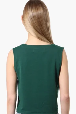 Runaway Bay Sport Button Down V-Waistcoat Vest - Green