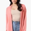 Runaway Bay Sport Long Sleeve Wrap Cardigan - Pink