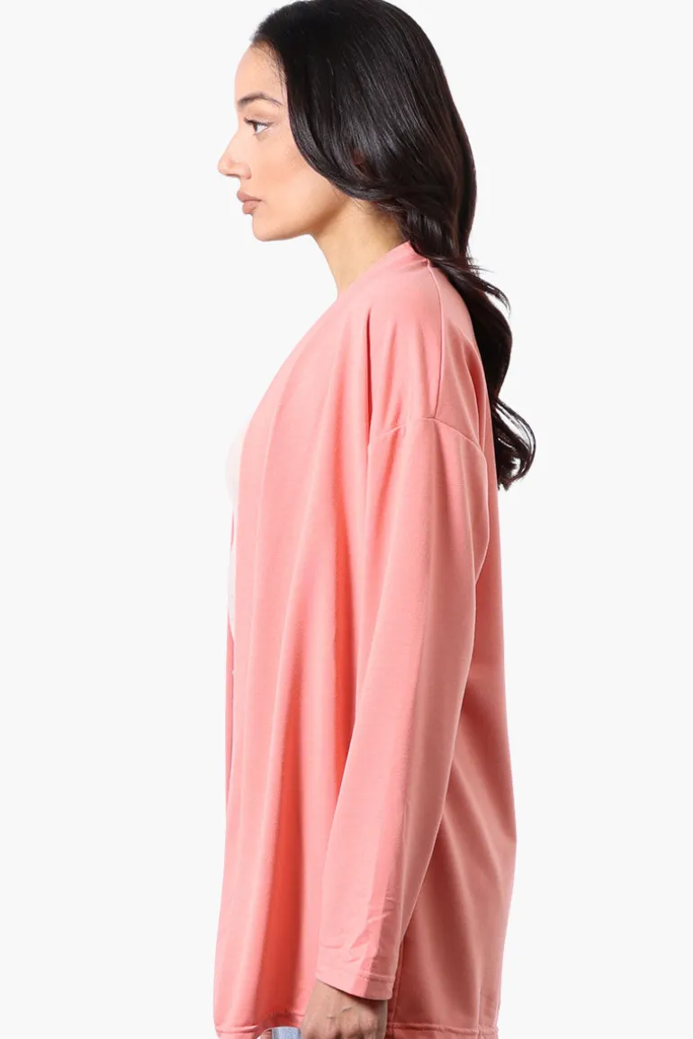 Runaway Bay Sport Long Sleeve Wrap Cardigan - Pink