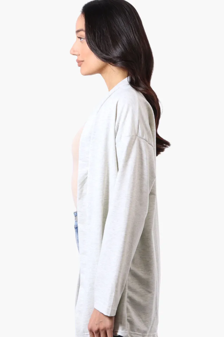 Runaway Bay Sport Long Sleeve Wrap Cardigan - Stone