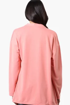 Runaway Bay Sport Long Sleeve Wrap Cardigan - Pink