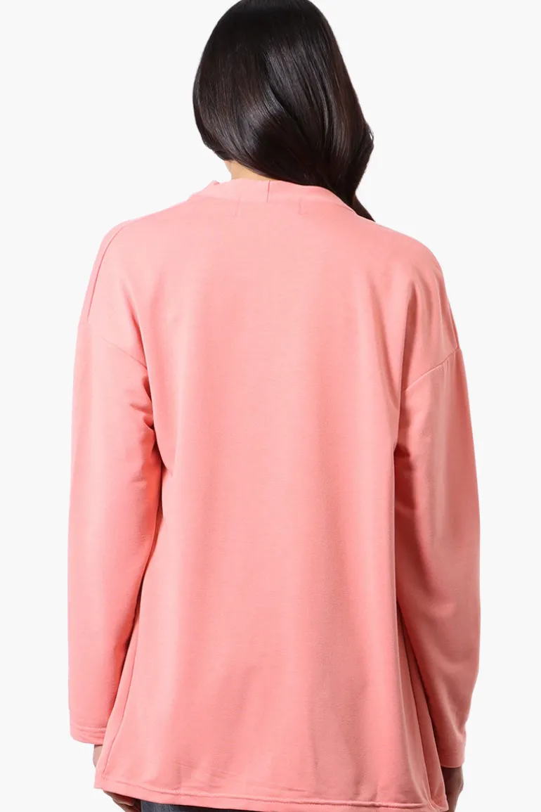 Runaway Bay Sport Long Sleeve Wrap Cardigan - Pink