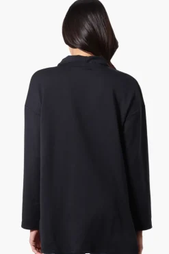 Runaway Bay Sport Long Sleeve Wrap Cardigan - Black