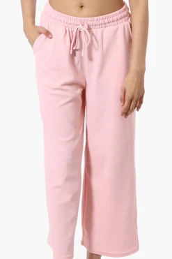 Runaway Bay Tie Waist Wide Leg Pants - Pink