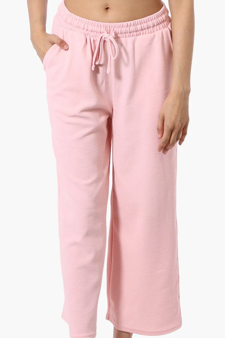 Runaway Bay Tie Waist Wide Leg Pants - Pink