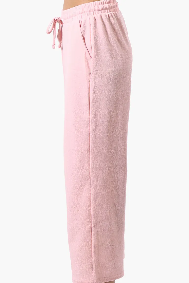 Runaway Bay Tie Waist Wide Leg Pants - Pink