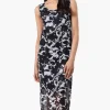 Stylexchange Floral Sheer Maxi Dress - Grey