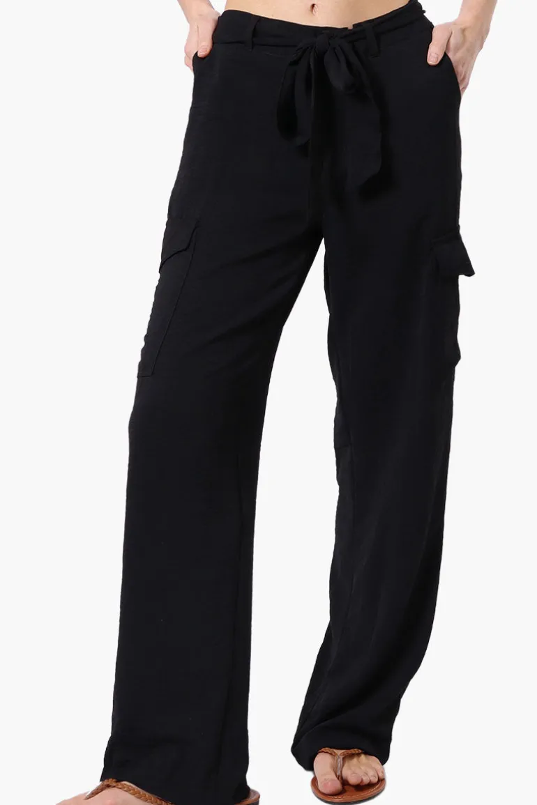 Stylexchange Vintage Belted Cargo Pants - Black