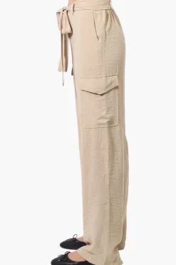 Stylexchange Vintage Belted Cargo Pants - Beige