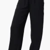 Stylexchange Vintage Solid Tie Waist Palazzo Pants - Black