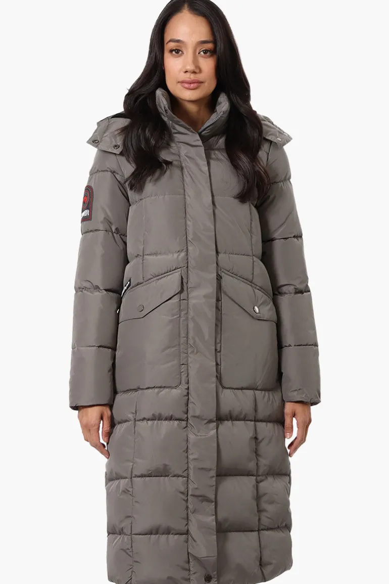 Super Triple Goose Maxi Puffer Parka Jacket - Olive