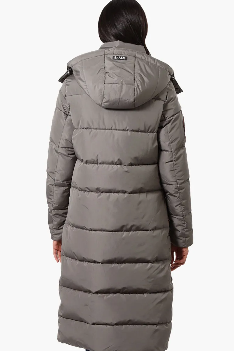 Super Triple Goose Maxi Puffer Parka Jacket - Olive