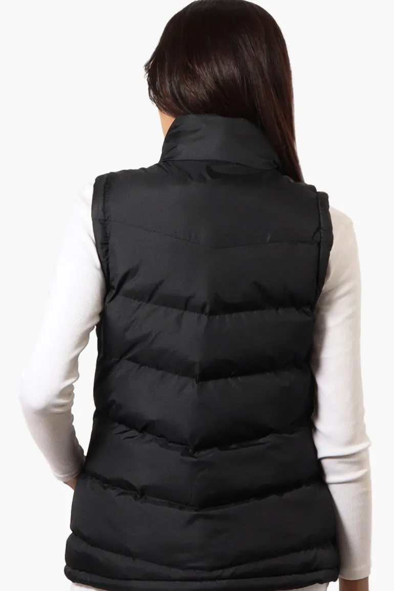 Super Triple Goose Solid Bubble Vest - Black