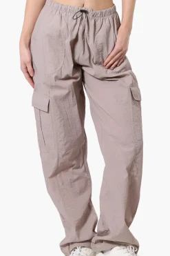 Urbanology Parachute Cargo Pants - Beige