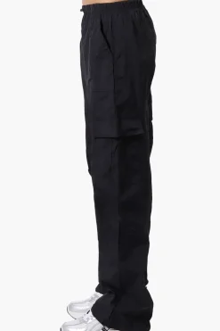 Urbanology Parachute Cargo Pants - Black